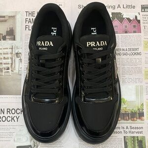 Prada Women's Sleek Black Sneakers